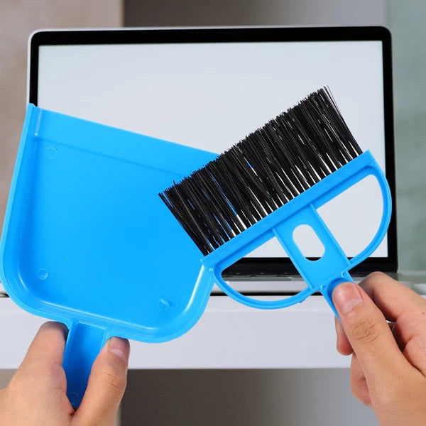 3 Sets Of Household Desktop Pet Cage Small Brooms Dustpans Small Dustpans Brooms