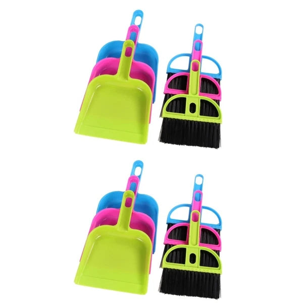 2 Count Keyboard Cleaner Kit Sweeping Brush and Dustpan Set Mini Broom with