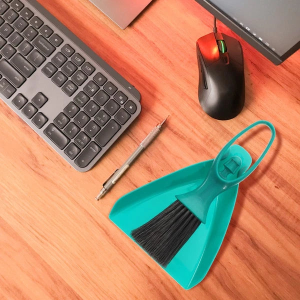 4 Sets Mini Broom Miniature Dustpan Brush Cleaning Brushes for
