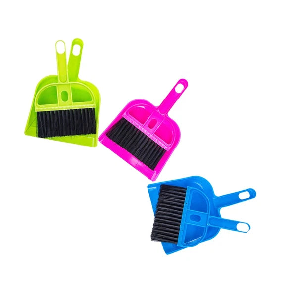 6 Sets Sweeping Brush and Dustpan Small Broom Computer Cleaner Kit