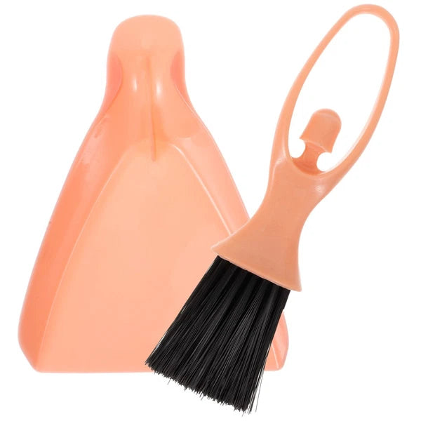 Cleaning Tool Set Small Animal Cage Brush Handheld Broom with Dustpan