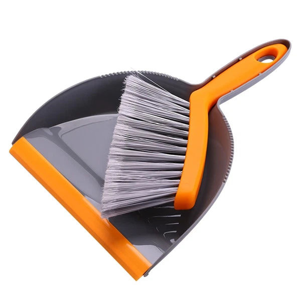2 Count Mini Broom Set Desktop Dustpan and Small Hand Cleaning Brush