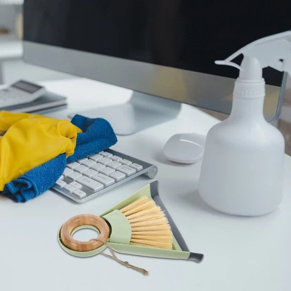 Desktop Cleaning Brush Set Kits Household Sweeper Broom with Dustpan