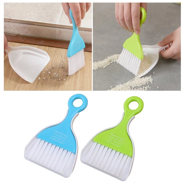 2 Sets Dust Removal Broom Child Keyboard Small Table Top Dustpan