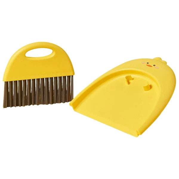 Mini Dustpan Set Baby Child Small Plastic Broom and Tabletop Cleaning Brush