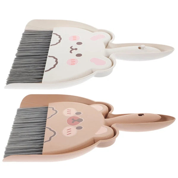 2 Set of Tabletop Brush Set Dining Sweeper Table Cleaning Tool Broom Dustpan