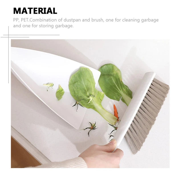 Desktop Broom Set Household Cleaning Supplies Mini Dustpan and Brush