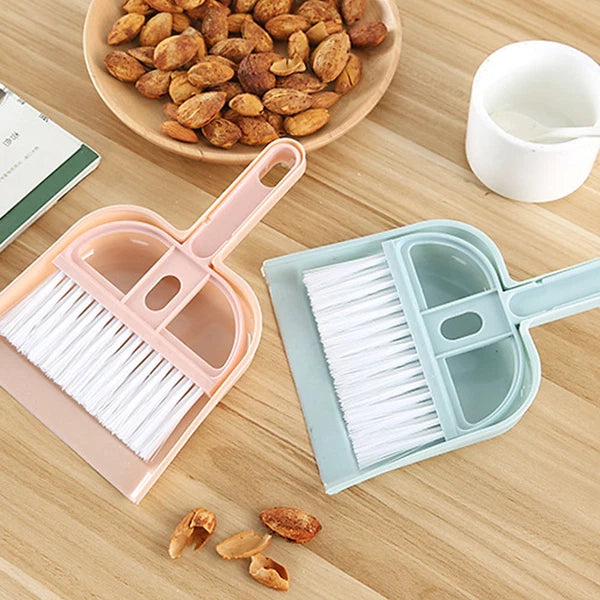 6 Sets Cleaning Artifact Set Broom With Shovel Dustpan And-