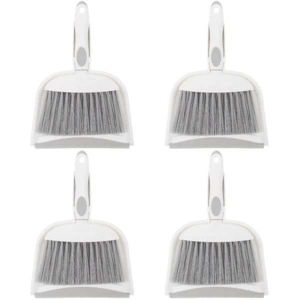 1 Set Small Broom Dustpan Kit Desktop Whisk Broom Brush And Waste Bin Tabletop