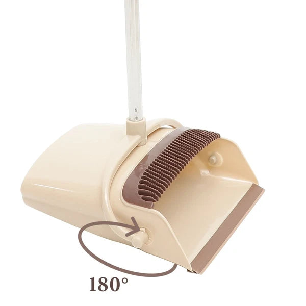 Broom Dustpan Set Office Stainless Steel Small Brushes for Cleaning