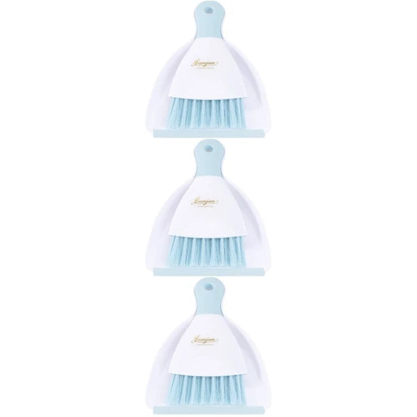 3 Count Convenient Small Dustpan Set Desktop Cleaner Cleaning Tools