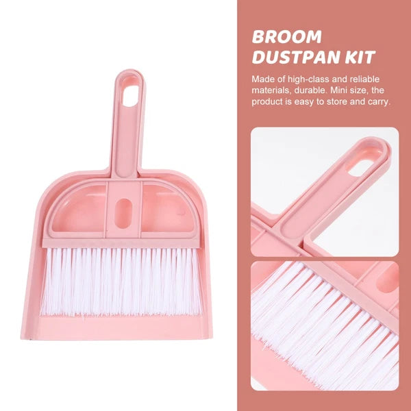 6 Sets Cleaning Artifact Set Hand Broom And Dustpan Smaller With Dustpan-