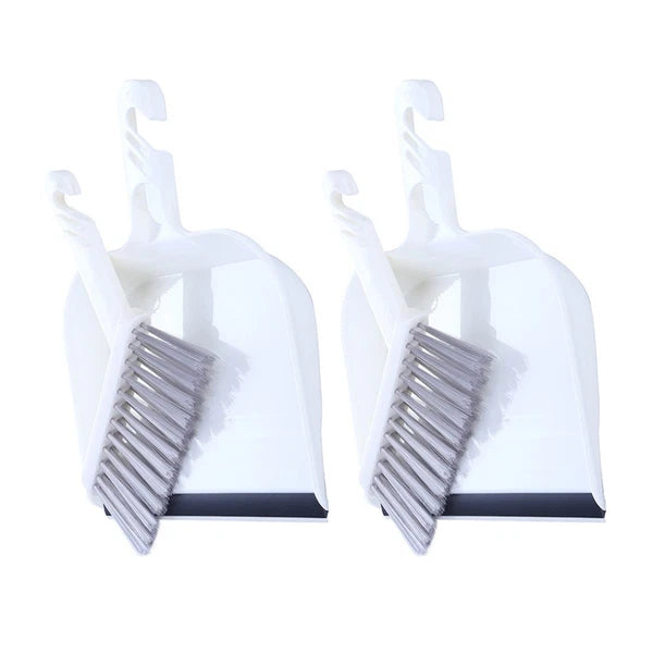 2 Sets Kitchen Cleaning Child Mini Dustpan and Brush Broom with Desktop Sweep