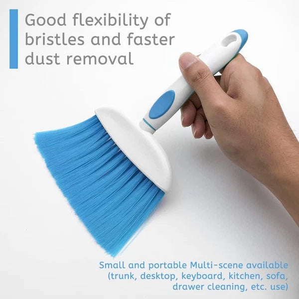 Broom Dustpan Brush Small Dust pan : Mini and Set 2pcs, Blue