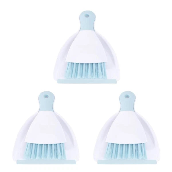 3 PCS Convenient Small Dustpan Set Cleaning Broom Household Supplies