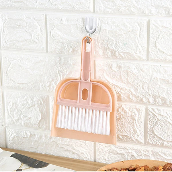 6 Sets Cleaning Artifact Set Broom With Shovel Dustpan And-