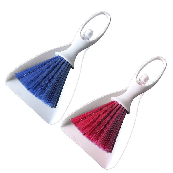 2 Sets Desktop Broom Portable Dustpan Brush Counter Household Supplies