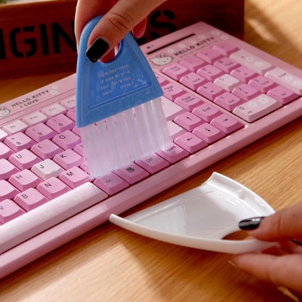 5pcs Mini computer desktop keyboard cleaning brush Mini broom dustpan set