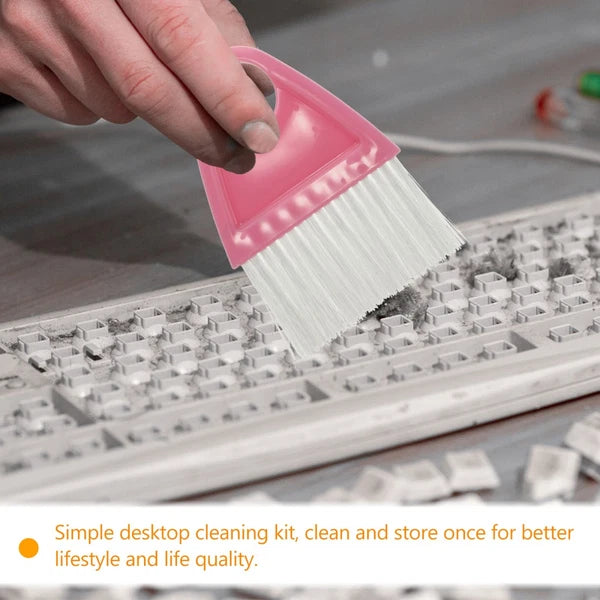 2 Sets Cleaning and Sweeping Bridegroom Desktop Mini Broom Small with Dustpan