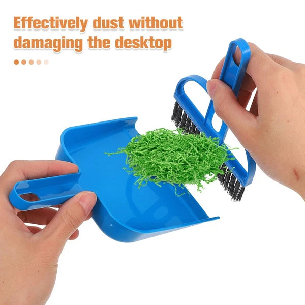 Desktop Broom Set Dad Car Cleaning Brush Interior Mini Dust Pan Brushes