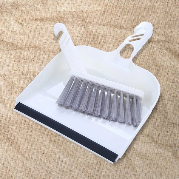 2 Sets Kitchen Cleaning Child Mini Dustpan and Brush Broom with Desktop Sweep