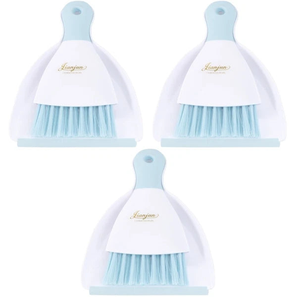 3 PCS Convenient Small Dustpan Set Cleaning Broom Household Supplies