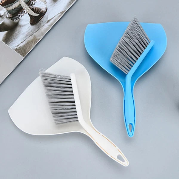2 Sets Desktop Cleaning Kit Accessories Broom Dustpan Combination