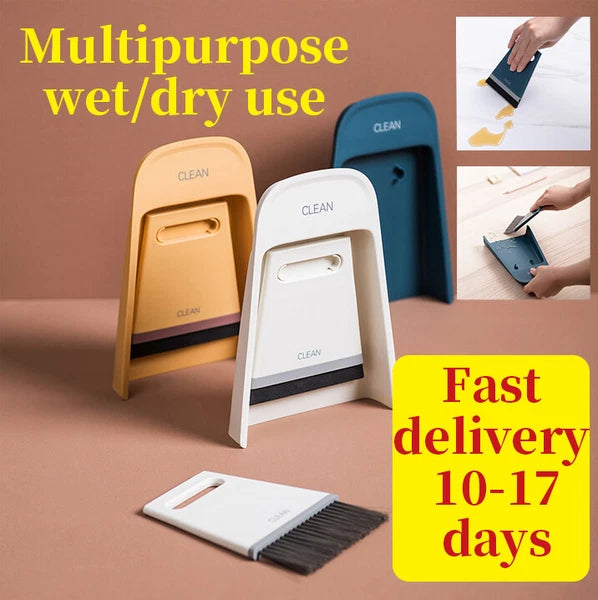 new Wet dry Mini Bar Desktop Sweep Cleaning Brush Small Broom Dustpan Set clean