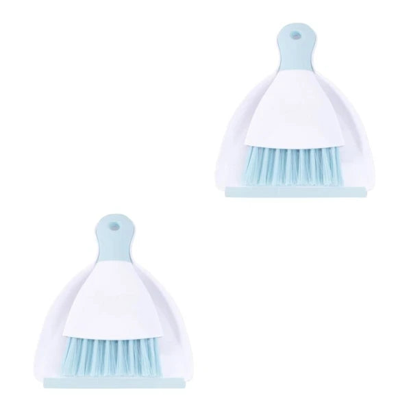 2 Pack Convenient Small Dustpan Set Desktop Cleaner Household Supplies