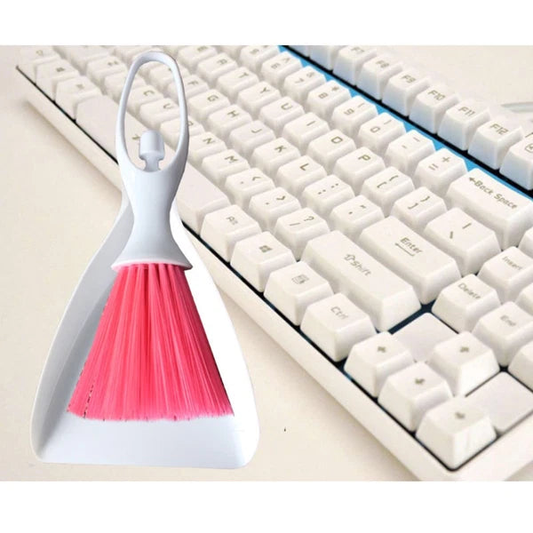2 Sets Desktop Broom Portable Dustpan Brush Counter Cleaning Tools