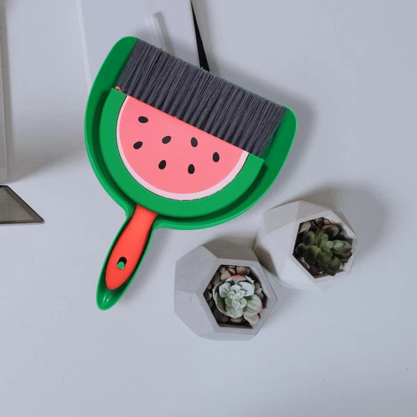 Mini Broom Set Desktop Small Dustpan Sweeping Brush and Child Dad