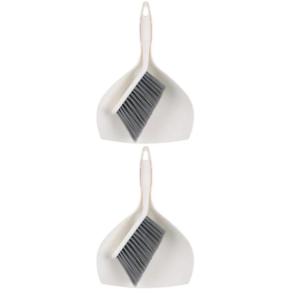 2 Sets Mini Dustpan Broom and Desktop Child Hand Household Cleaning Tools