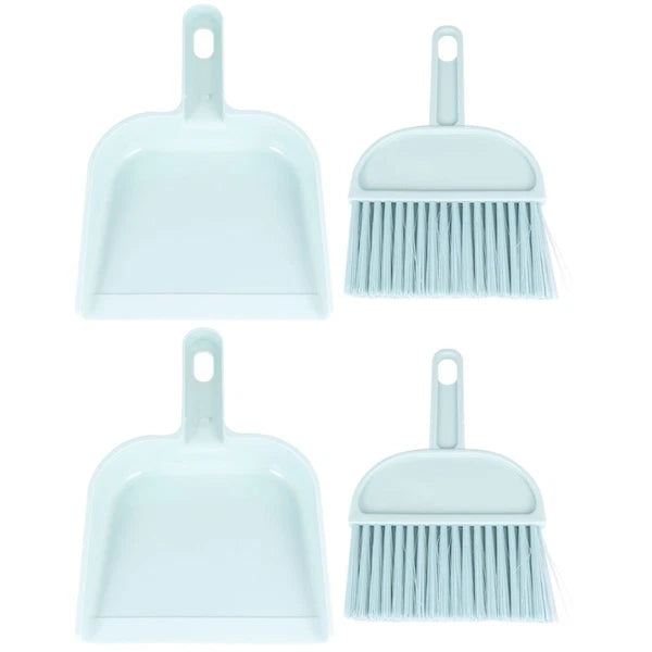 2 Sets Mini Dustpan Broom Pet Cage Cleaning Supplies Small Brush