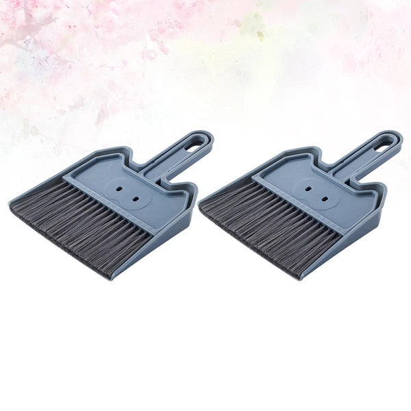 2 Sets Keyboard Cleaning Brush Child Desktop Dust Cleaner Broom and Dustpan