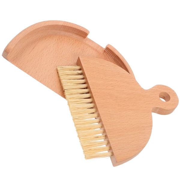 Mini Whisk Broom Desktop Cleaning Brush Set Dad Sweeping and Dustpan Hand Small