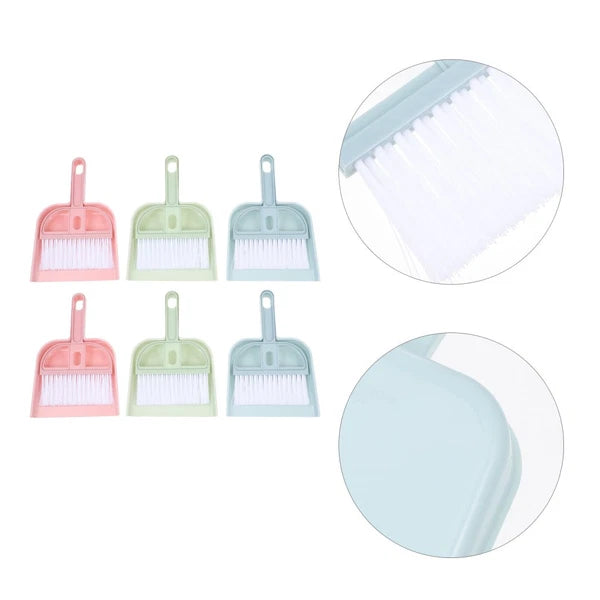6 Sets Cleaning Artifact Set Broom With Shovel Dustpan And-