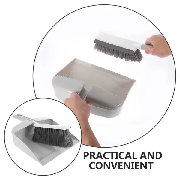 Mini Dustpan Broom Set Desktop Small and Sweeping Soft Brush Table