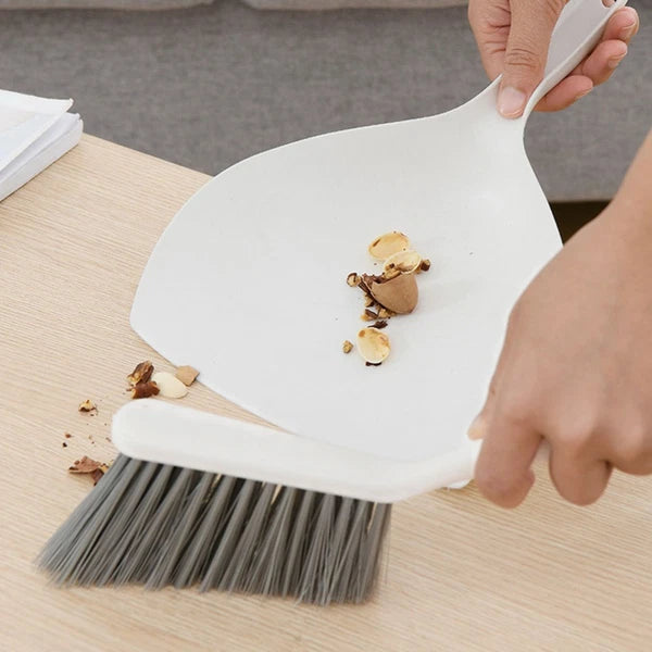 2 Sets Desktop Cleaning Kit Accessories Broom Dustpan Combination