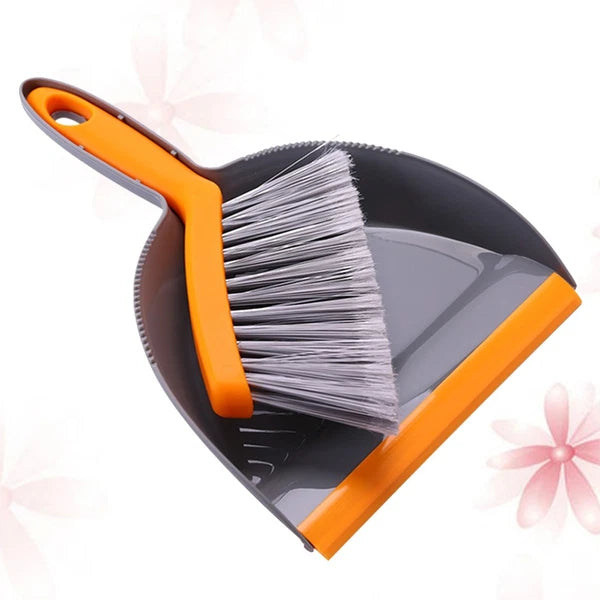3 Count Mini Broom Set Dust Pan and Brushes Desk Handheld Dustpan
