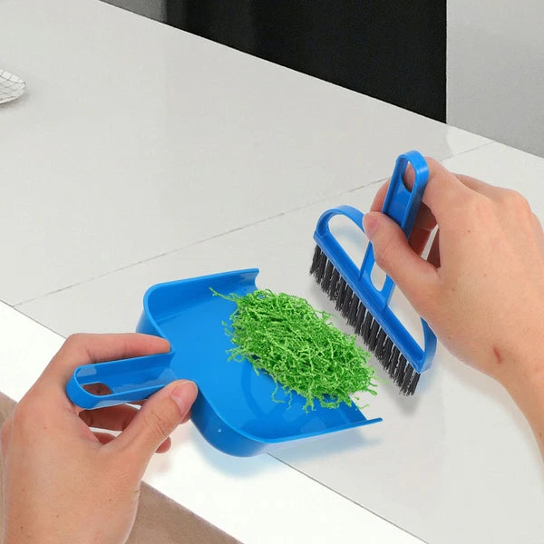Desktop Broom Set Dad Car Cleaning Brush Interior Mini Dust Pan Brushes