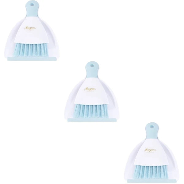 3 Count Convenient Small Dustpan Set Desktop Cleaner Cleaning Tools