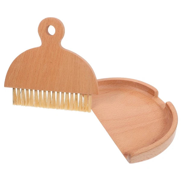 Mini Whisk Broom Desktop Cleaning Brush Set Dad Sweeping and Dustpan Hand Small