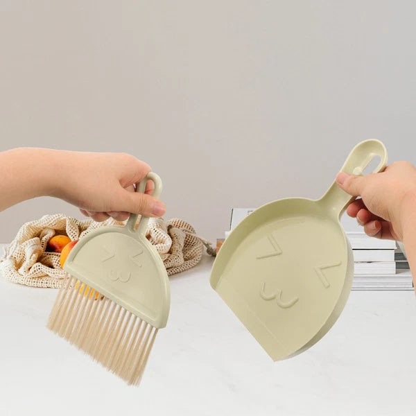 Cleaning Brush Set Dust Pan and Broom Desktop Mini Child Dustpan