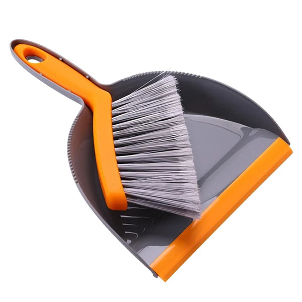2 Count Mini Broom Set Desktop Dustpan and Small Hand Cleaning Brush