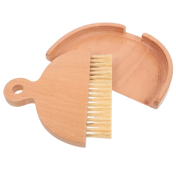 Mini Whisk Broom Desktop Cleaning Brush Set Dad Sweeping and Dustpan Hand Small