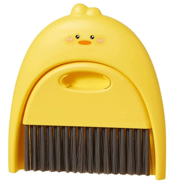 Mini Dustpan Set Baby Child Small Plastic Broom and Tabletop Cleaning Brush