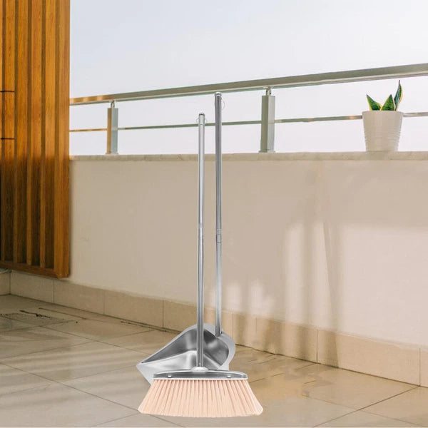 Broom Garbage Set Office Dust Pan and Brushes Cleaning Dustpan for Home