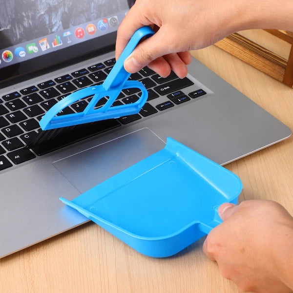 3 Sets Of Household Desktop Pet Cage Small Brooms Dustpans Small Dustpans Brooms