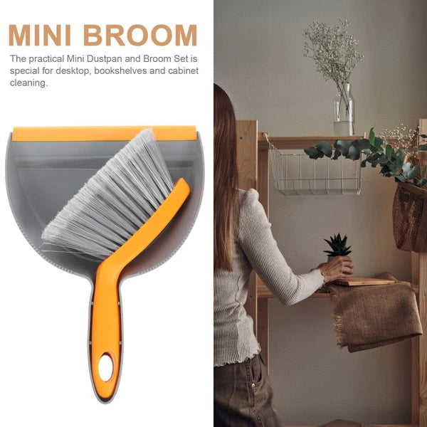 Desktop Cleaning Broom Set Child and Dust Pan Convenient Mini Dustpan
