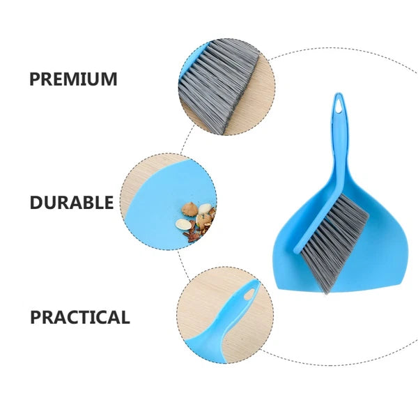 Mini Broom Set Small Dustpan and Brush Household Cleaning Supplies Desktop